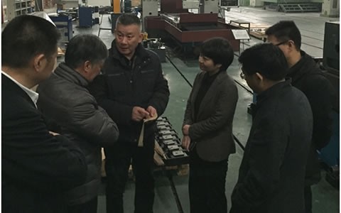 浦江縣委副書(shū)記、代縣長(zhǎng)俞佩芬一行考察杭機(jī)股份